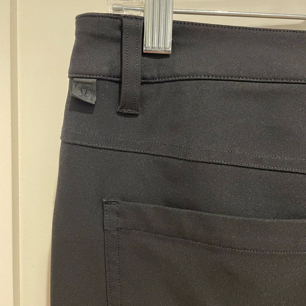 Men’s Lululemon ABC Slim Fit 5 Pocket Pant 32L Warpstreme Black Pants - Picture 4 of 4